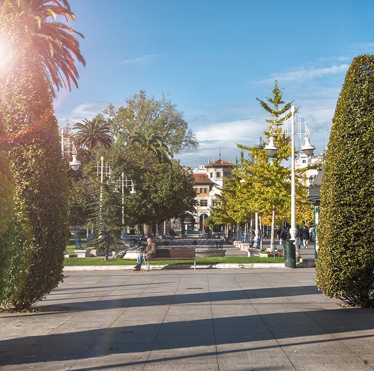 Jardines de Pereda limpieza viaria